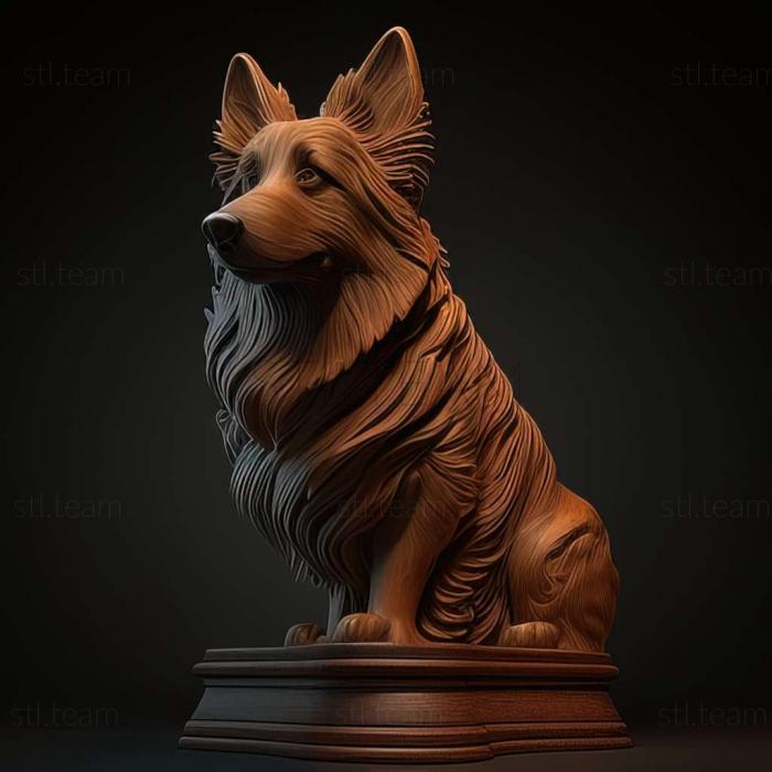 3D model The Bergamian Shepherd dog (STL)